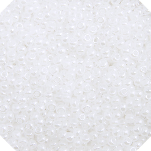 Czech Seed Bead Approx 22g Vial 10/0 - White/Black Shades