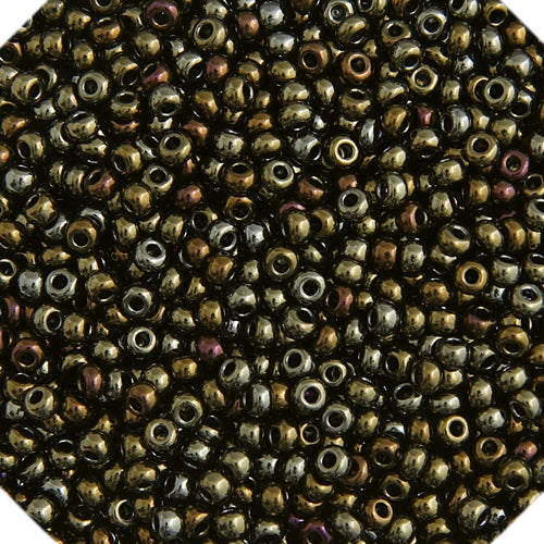 Czech Seed Bead Approx 22g Vial 10/0 - Brown Shades