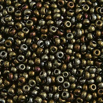 Czech Seed Bead Approx 22g Vial 10/0 - Brown Shades