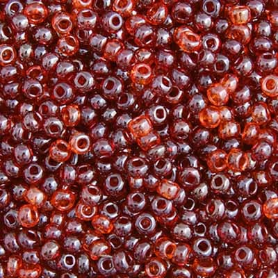 Czech Seed Bead Approx 22g Vial 10/0 - Red Shades