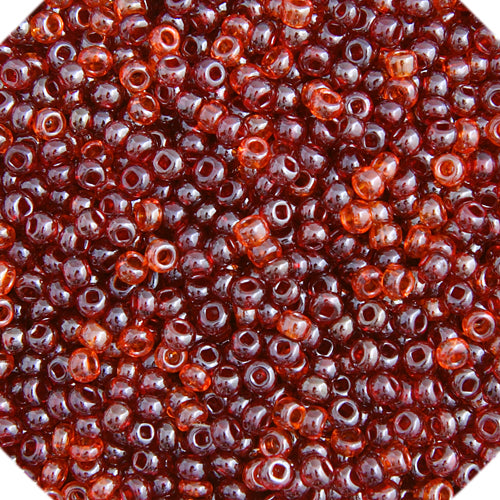 Czech Seed Bead Approx 22g Vial 10/0 - Red Shades