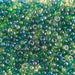 Czech Seed Bead Approx 22g Vial 10/0 - Green Shades