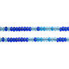 Czech Seed Bead Approx 22g Vial 10/0 - Blue Shades
