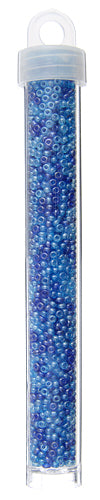Czech Seed Bead Approx 22g Vial 10/0 - Blue Shades
