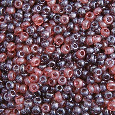 Czech Seed Bead Approx 22g Vial 10/0 - Purple Shades