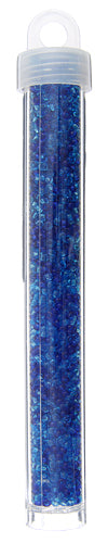 Czech Seed Bead Approx 22g Vial 10/0 - Blue Shades