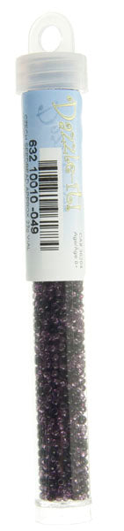 Czech Seed Bead Approx 22g Vial 10/0 - Purple Shades