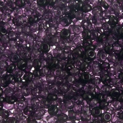 Czech Seed Bead Approx 22g Vial 10/0 - Purple Shades