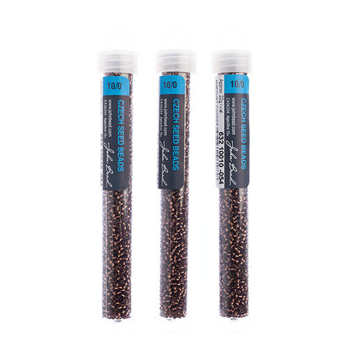 Czech Seed Bead Approx 22g Vial 10/0 - Purple Shades