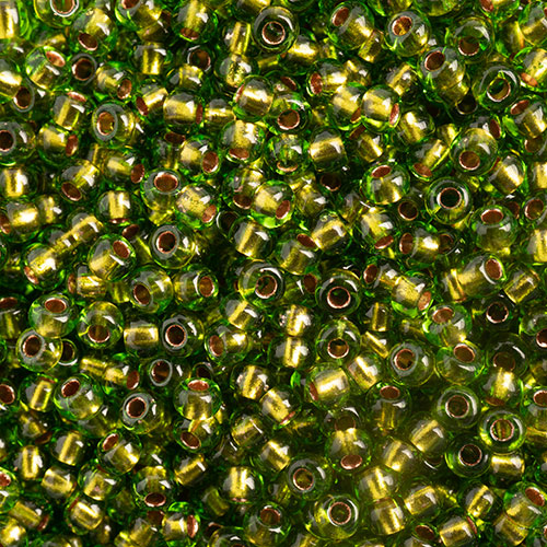 Czech Seed Bead Approx 22g Vial 10/0 - Green Shades