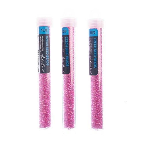 Czech Seed Bead Approx 22g Vial 10/0 - Purple Shades