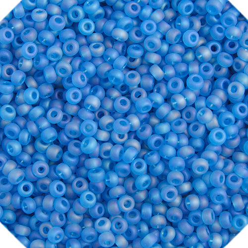 Czech Seed Bead Approx 22g Vial 10/0 - Blue Shades
