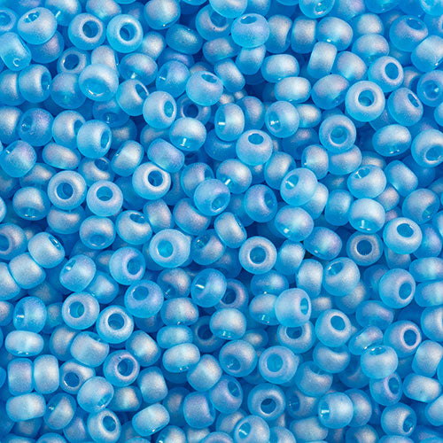 Czech Seed Bead Approx 22g Vial 10/0 - Blue Shades
