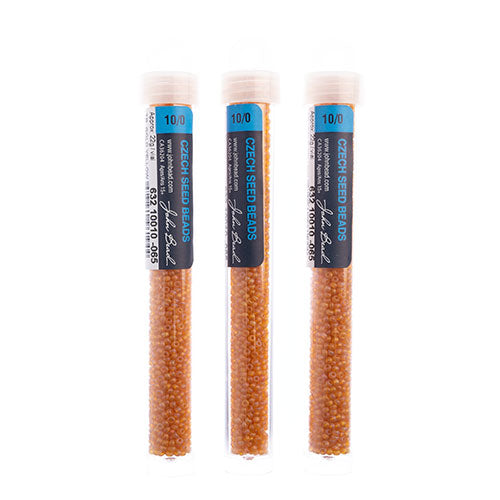 Czech Seed Bead Approx 22g Vial 10/0 - Yellow/Orange Shades