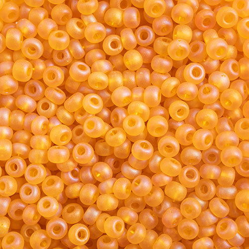 Czech Seed Bead Approx 22g Vial 10/0 - Yellow/Orange Shades
