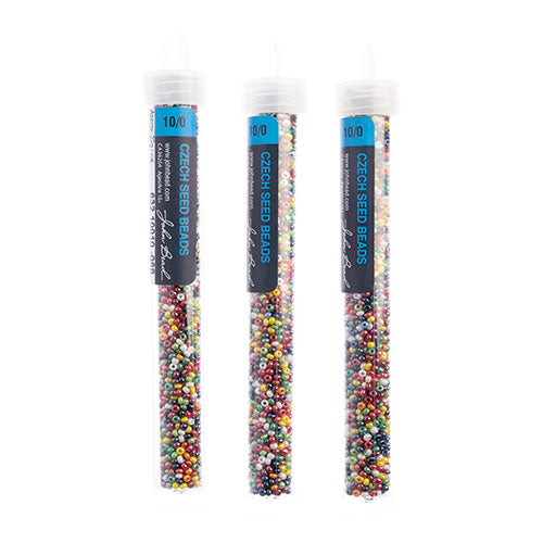 Czech Seed Bead Approx 22g Vial 10/0 - Multi Shades