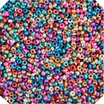 Czech Seed Bead Approx 22g Vial 10/0 - Multi Shades