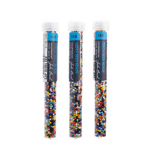 Czech Seed Bead Approx 22g Vial 10/0 - Multi Shades