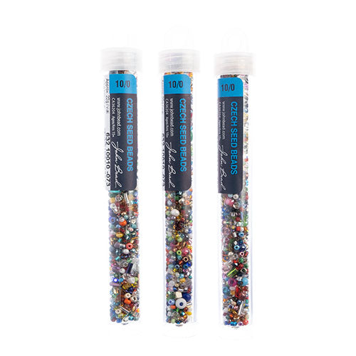 Czech Seed Bead Approx 22g Vial 10/0 - Multi Shades