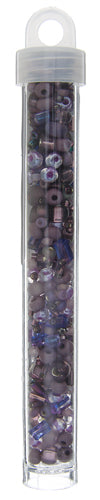 Czech Seed Bead Approx 22g Vial 10/0 - Purple Shades
