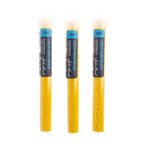 Czech Seed Bead Approx 22g Vial 10/0 - Yellow/Orange Shades