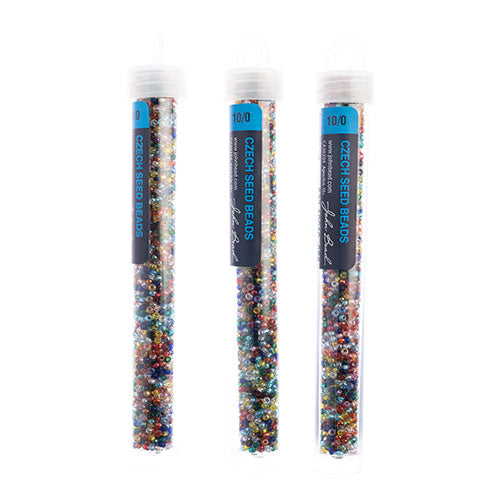 Czech Seed Bead Approx 22g Vial 10/0 - Multi Shades