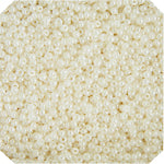 Czech Seed Bead Approx 22g Vial 10/0 - White/Black Shades