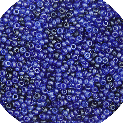 Czech Seed Bead Approx 22g Vial 10/0 - Blue Shades