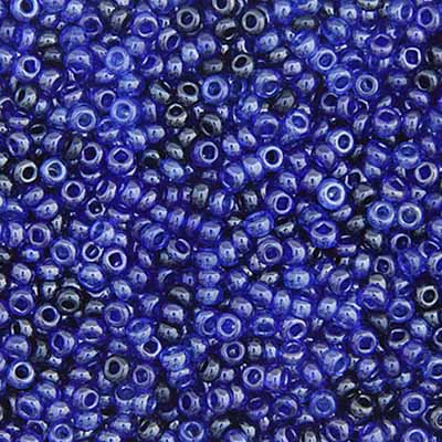 Czech Seed Bead Approx 22g Vial 10/0 - Blue Shades