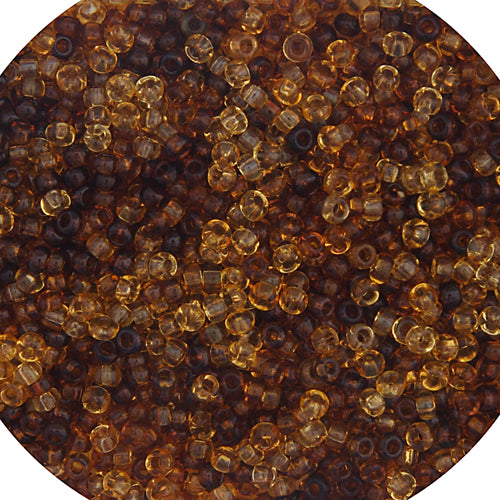 Czech Seed Bead Approx 22g Vial 10/0 - Brown Shades