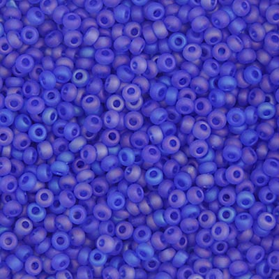 Czech Seed Bead Approx 22g Vial 10/0 - Blue Shades