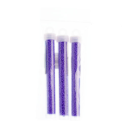 Czech Seed Bead Approx 22g Vial 10/0 - Purple Shades