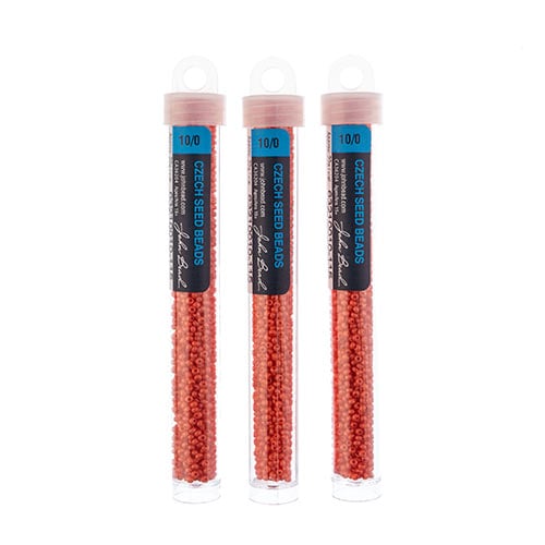 Czech Seed Bead Approx 22g Vial 10/0 - Yellow/Orange Shades