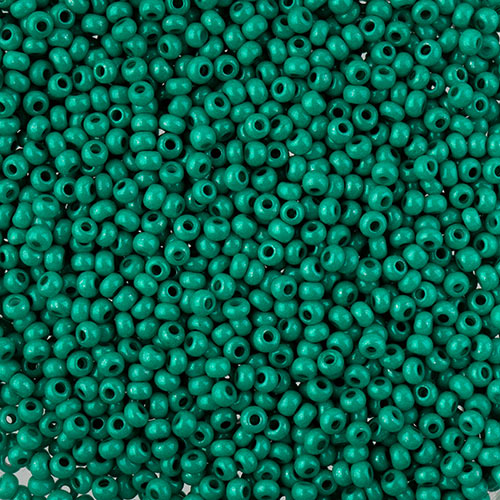 Czech Seed Bead Approx 22g Vial 10/0 - Green Shades