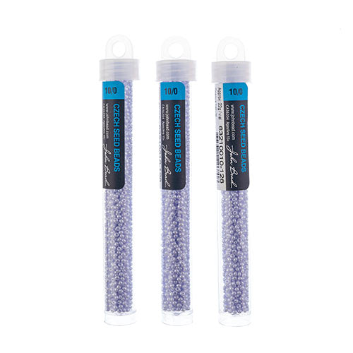 Czech Seed Bead Approx 22g Vial 10/0 - Purple Shades