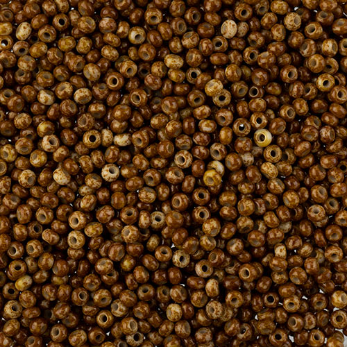 Czech Seed Bead Approx 22g Vial 10/0 - Brown Shades