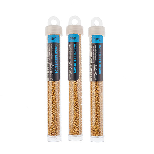 Czech Seed Bead Approx 22g Vial 10/0 - Yellow/Orange Shades