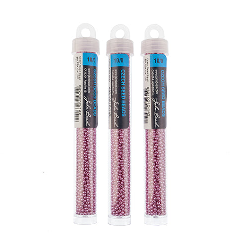 Czech Seed Bead Approx 22g Vial 10/0 - Purple Shades