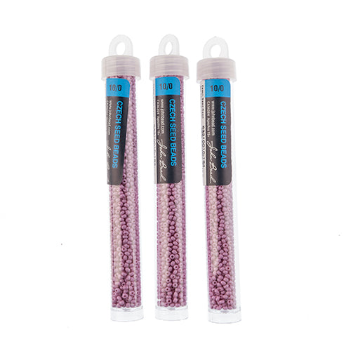 Czech Seed Bead Approx 22g Vial 10/0 - Purple Shades