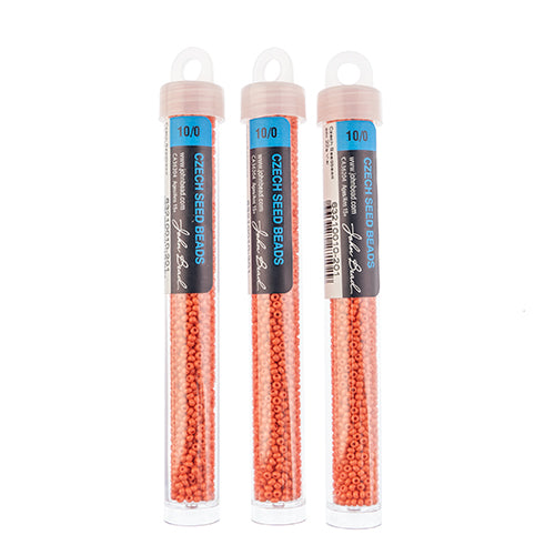 Czech Seed Bead Approx 22g Vial 10/0 - Yellow/Orange Shades