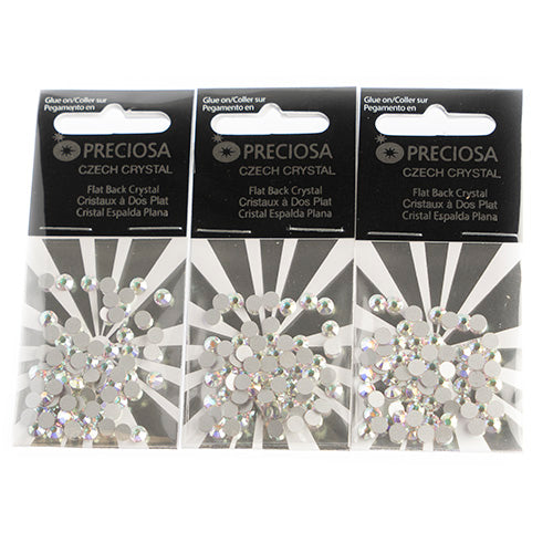 Preciosa Czech Crystal Viva 12 Flat Back SS16