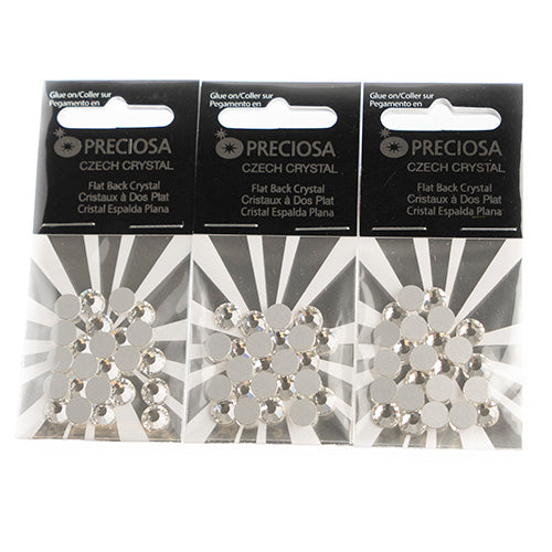 Preciosa Czech Crystal Viva 12 Flat Back SS30