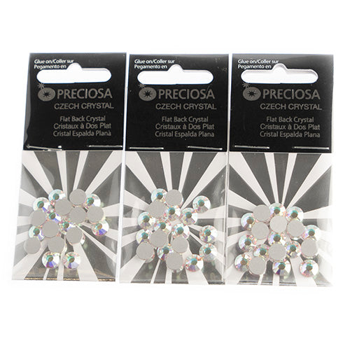 Preciosa Czech Crystal Viva 12 Flat Back SS30