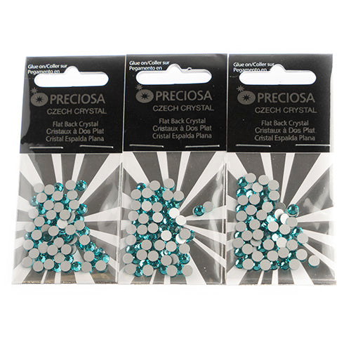 Preciosa Czech Crystal Viva 12 Flat Back SS16