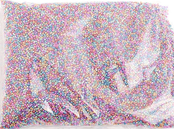 Czech Seed Beads 10/0 Metallic Multi Shades