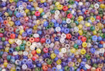 Czech Seed Beads 10/0 Transparent - Multi Shades