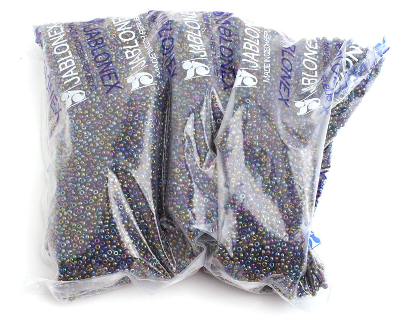 Czech Seed Beads 10/0 Metallic Multi Shades