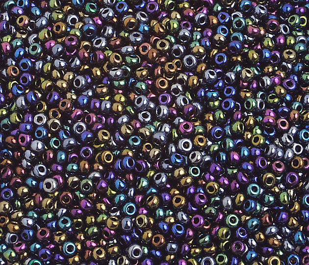 Czech Seed Beads 10/0 Metallic Multi Shades