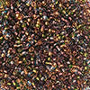 Czech Seed Beads 10/0 Color Lined Brown Shades