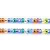 Czech Seed Beads 10/0 Silver Lined - Crystal/Multi Shades